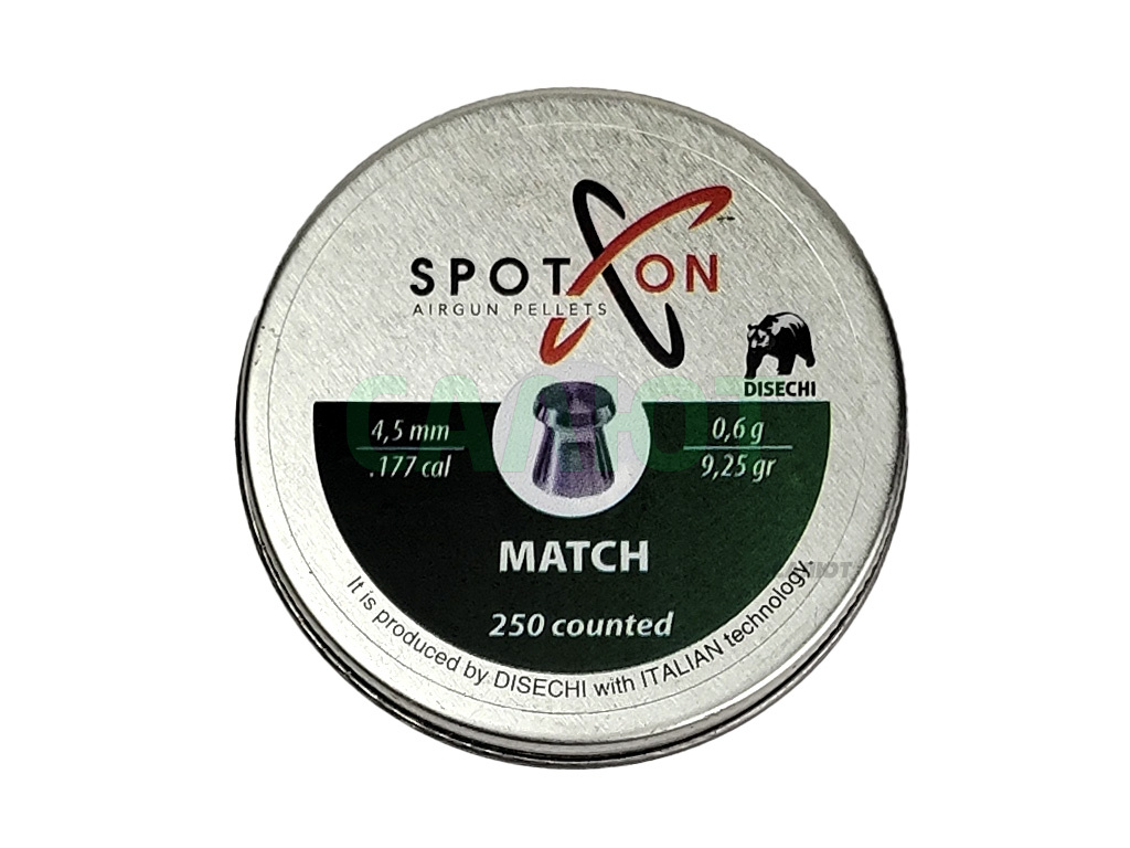 Пули Spoton Match 4.5мм, 0,60гр (250шт)