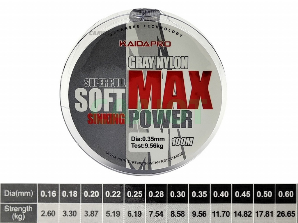 Леска Kaida Max Power Soft 100m